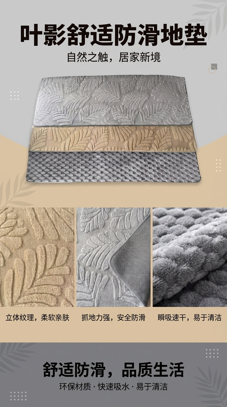 黄麻小地毯红地毯礼拜毯家用地毯天然材质防滑耐用详情1