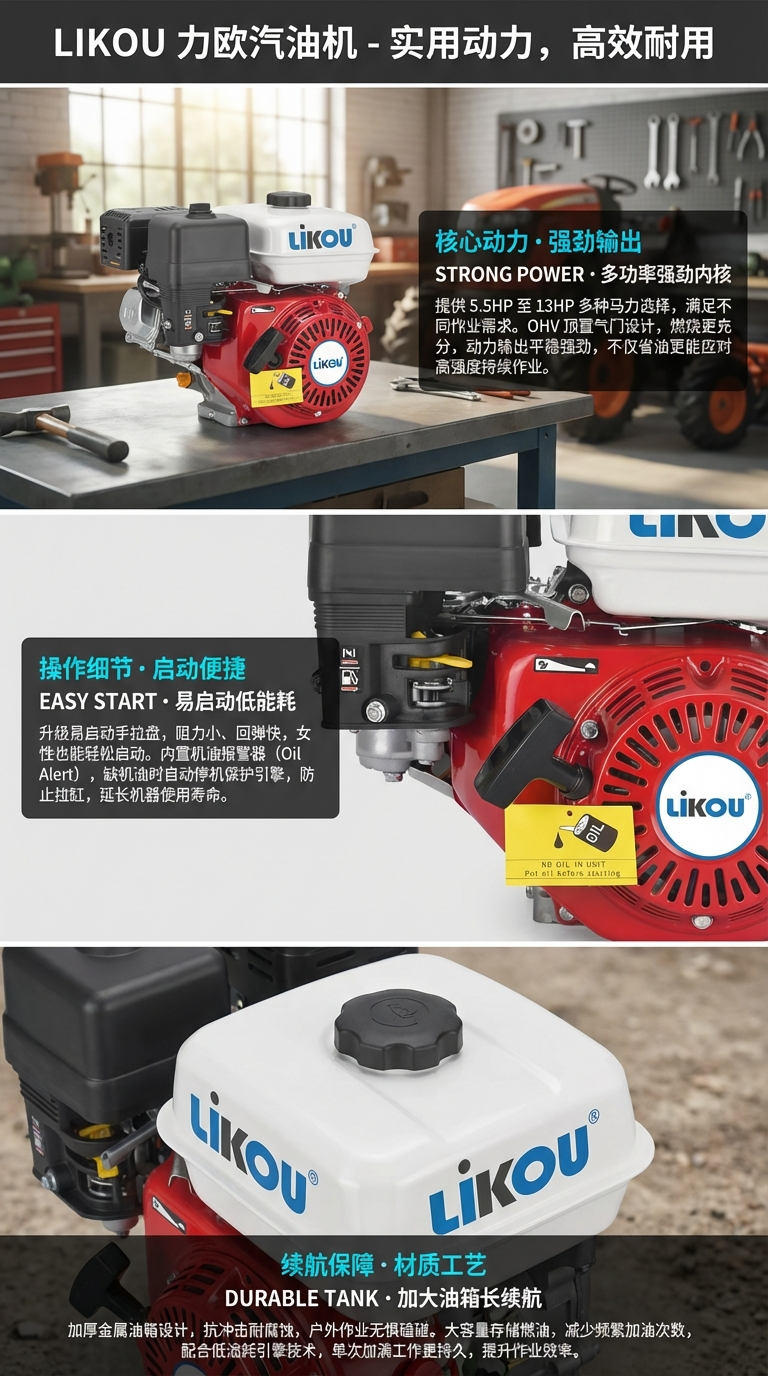 Likou 6.5HP/7.5HP 动力详情2