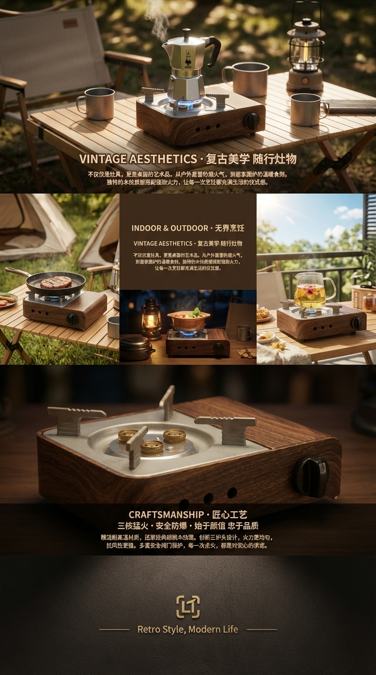 新款卡式炉户外便携式炉具折叠卡斯炉野外露营炊具燃气户外用品卡式炉户外用品源头工厂详情3