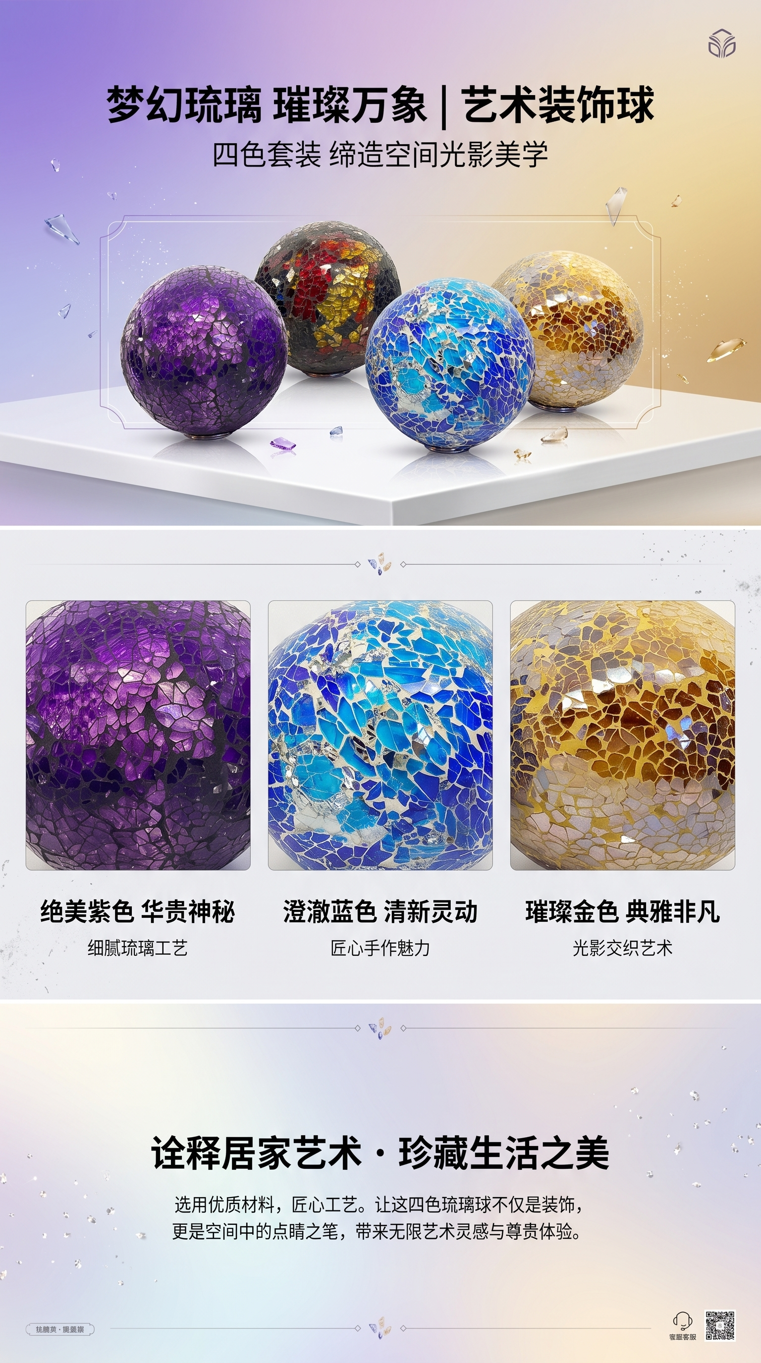 圆球透明玻璃装饰品详情1