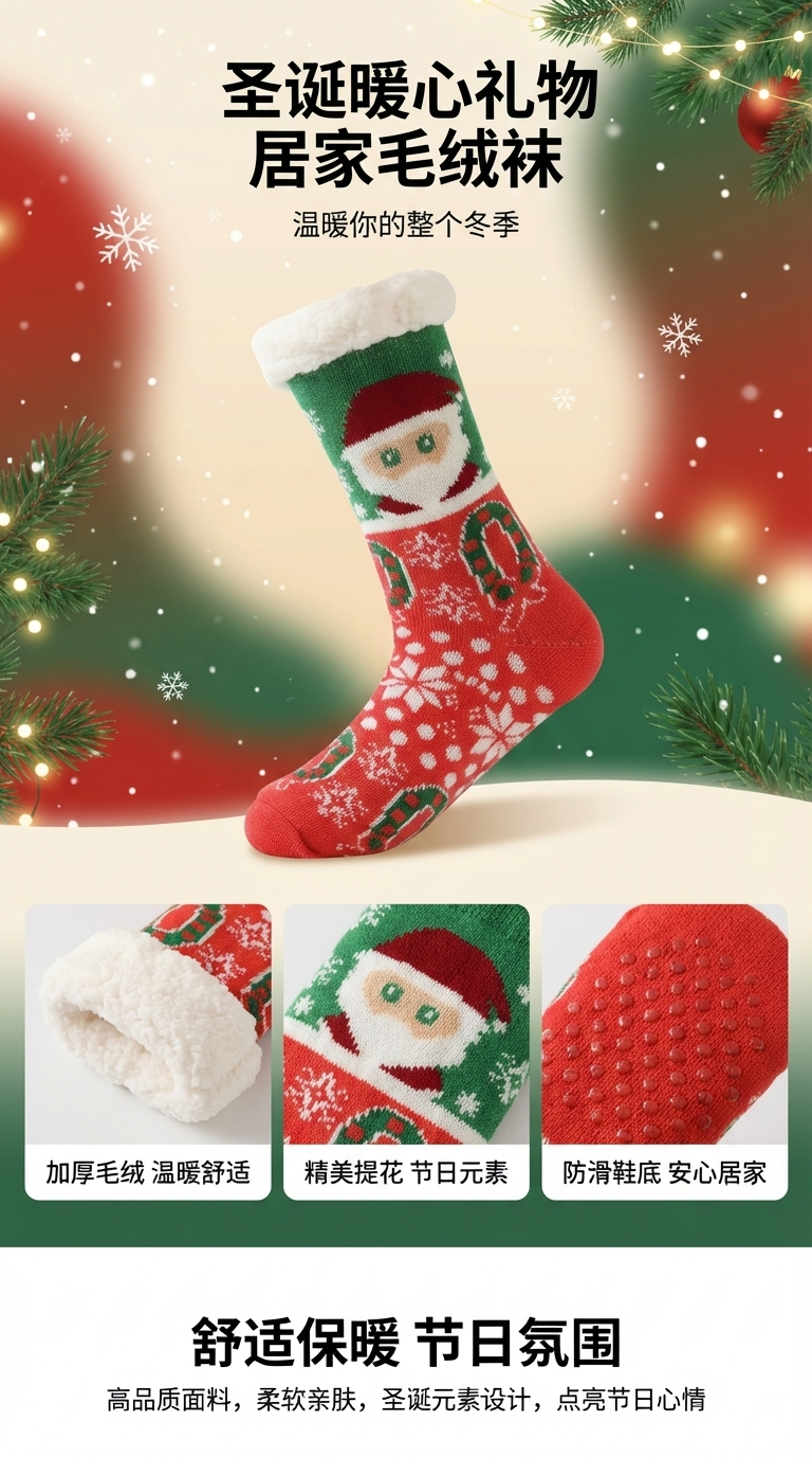 圣诞袜子礼盒其他袜子 保暖加厚送礼佳品详情1