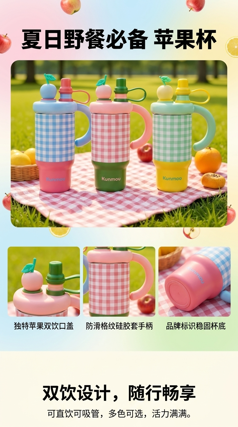 史丹利汽车杯钛杯保温水杯大容量防漏便携耐用详情1