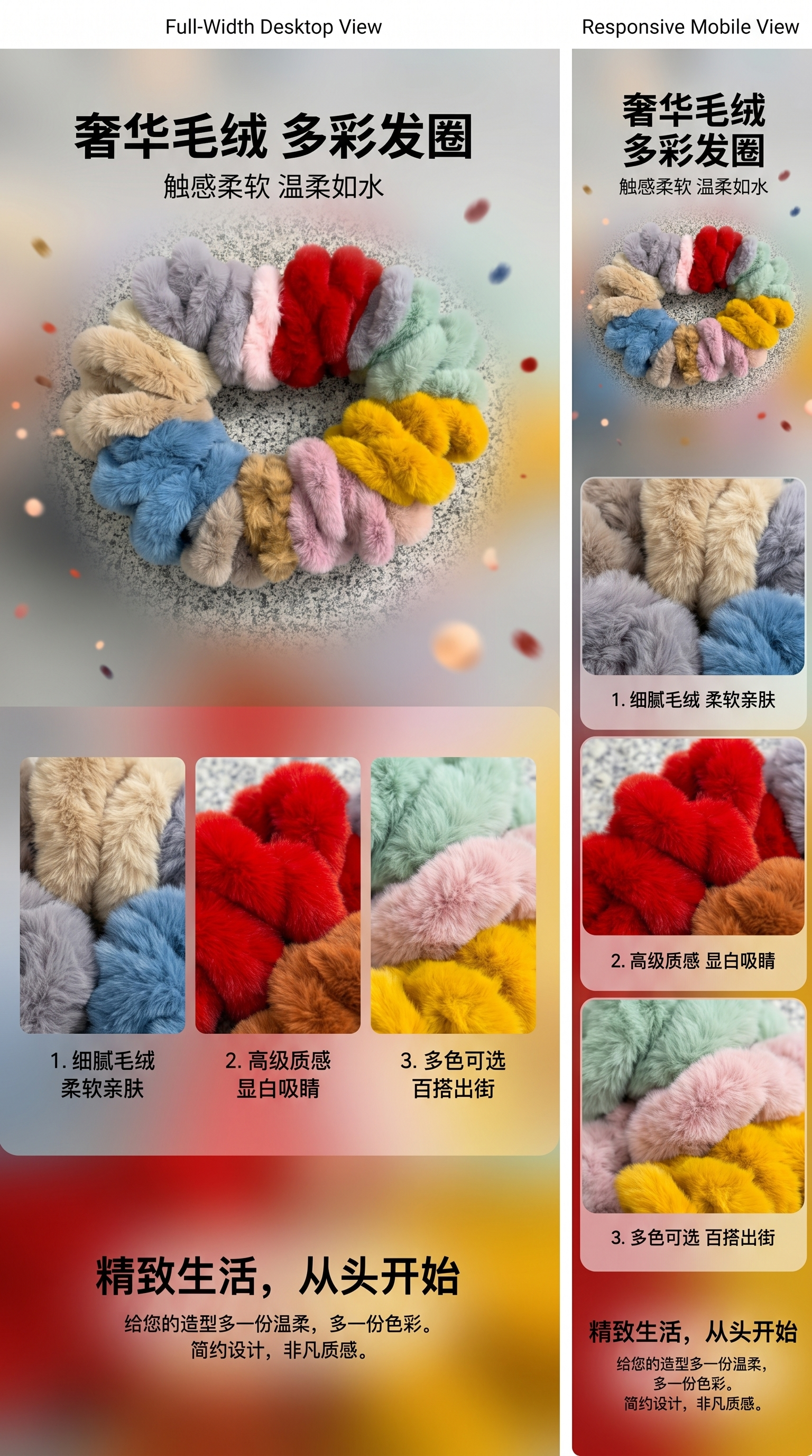大肠发圈发饰发绳 韩版时尚饰品女款弹性发圈093811112详情1