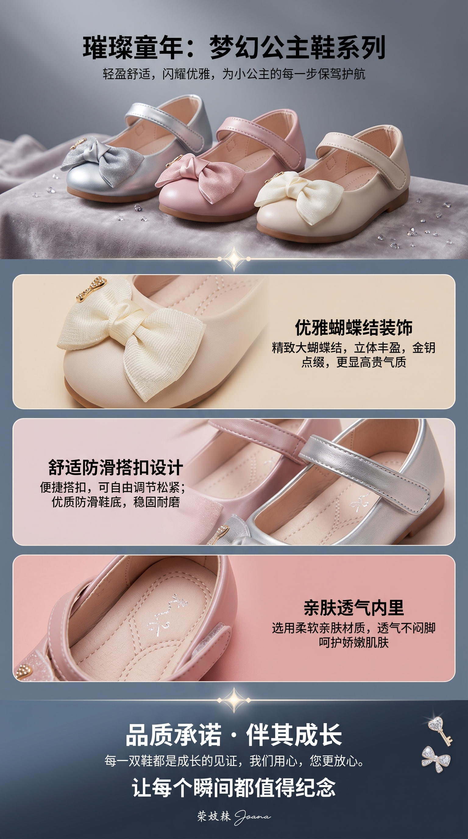 儿童鞋舒适透气软底防滑小皮鞋详情1