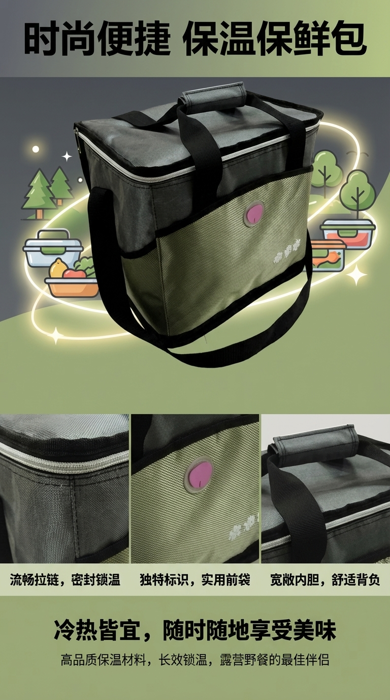 Longxiang folding bags, men's laptop bags, briefcases, tote bags, heart bags, large capacity, simple style pic 1
