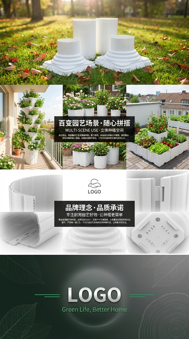 Beautify the home environment and enhance the quality of life. Green plants, plastic flower POTS, flower pot ornaments pic 3