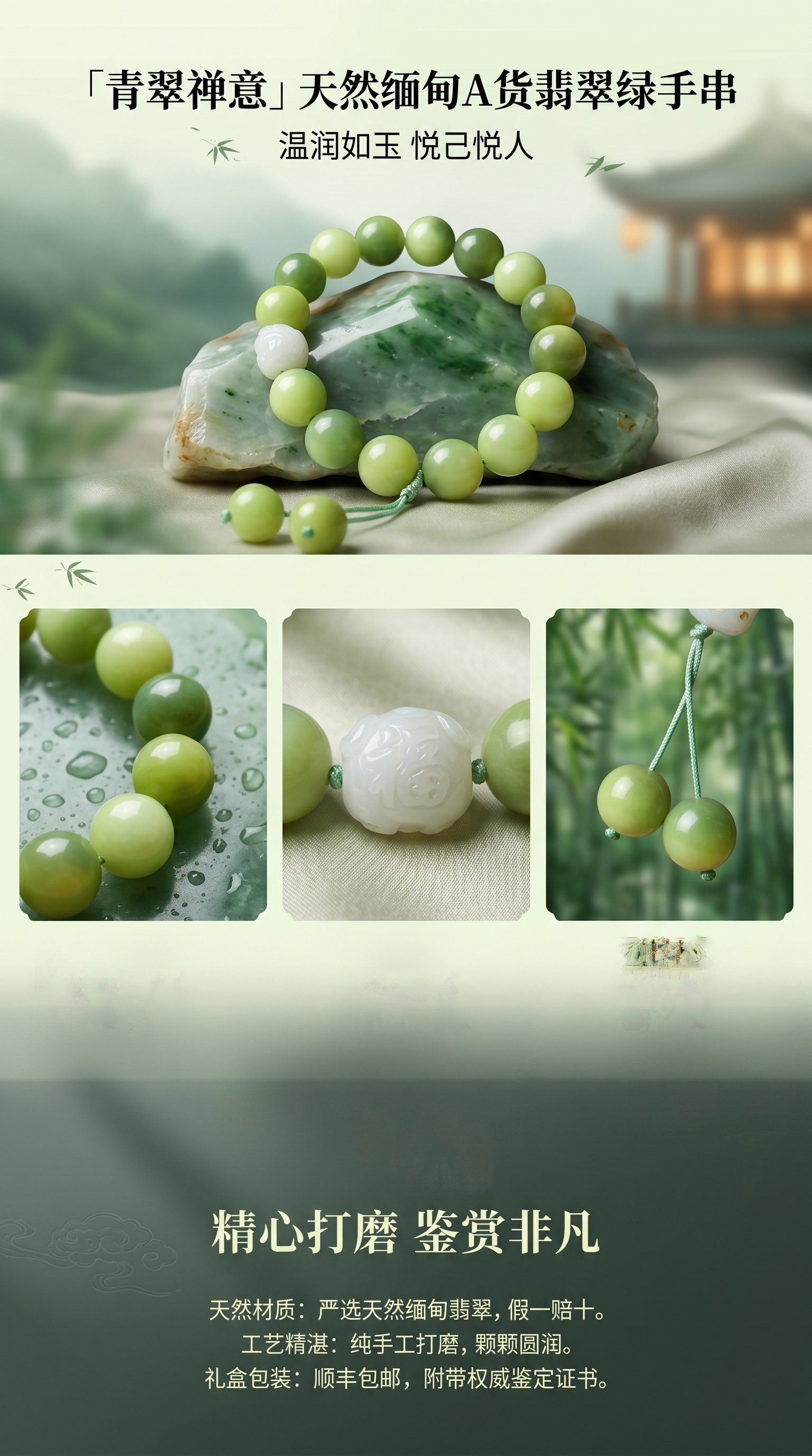Natural stone bracelets, woven rope bracelets, women's bracelets, suitable for both men and women pic 1
