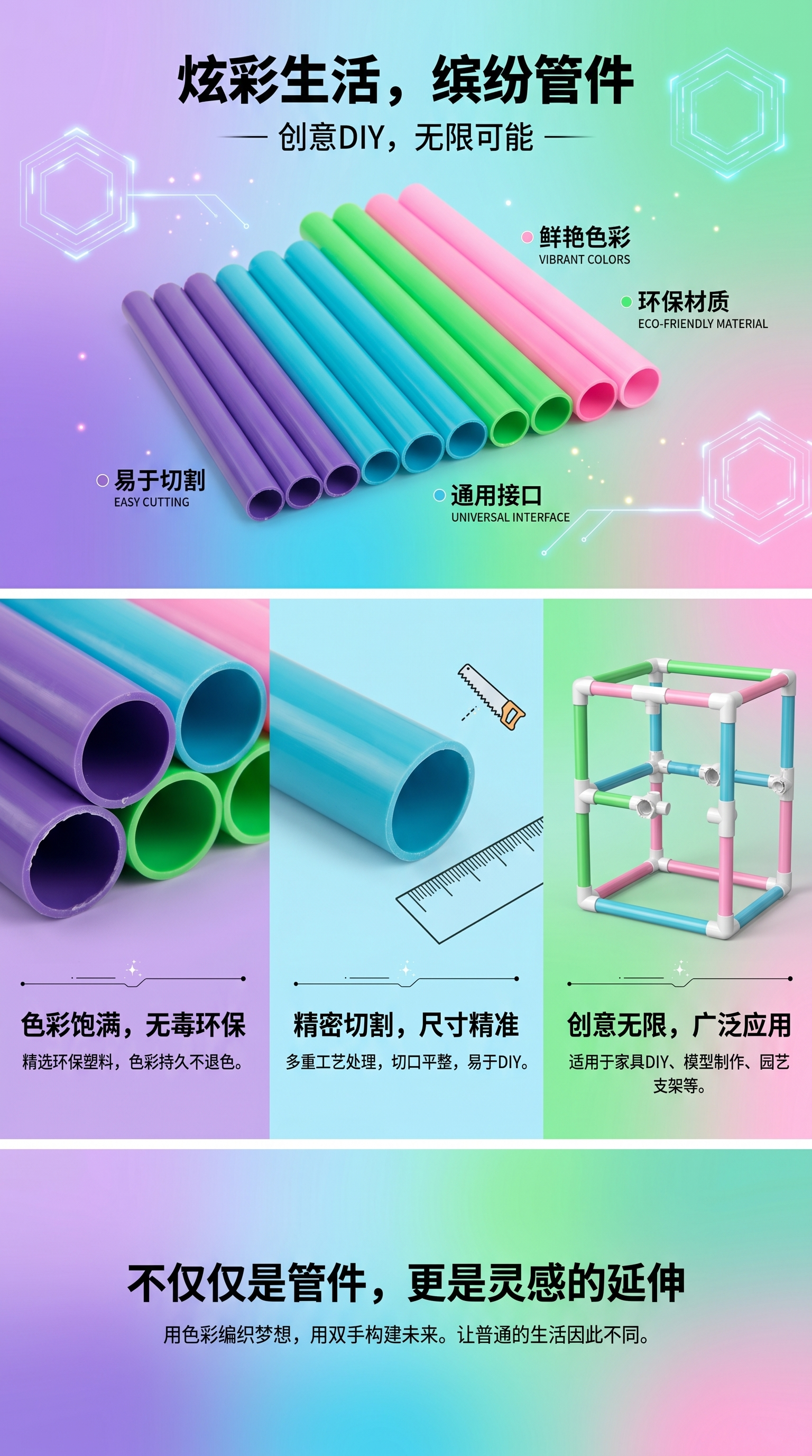 彩色塑料吸管主体 多彩便携环保吸管饮品用可重复使用吸管吸管中号吸管中号详情1