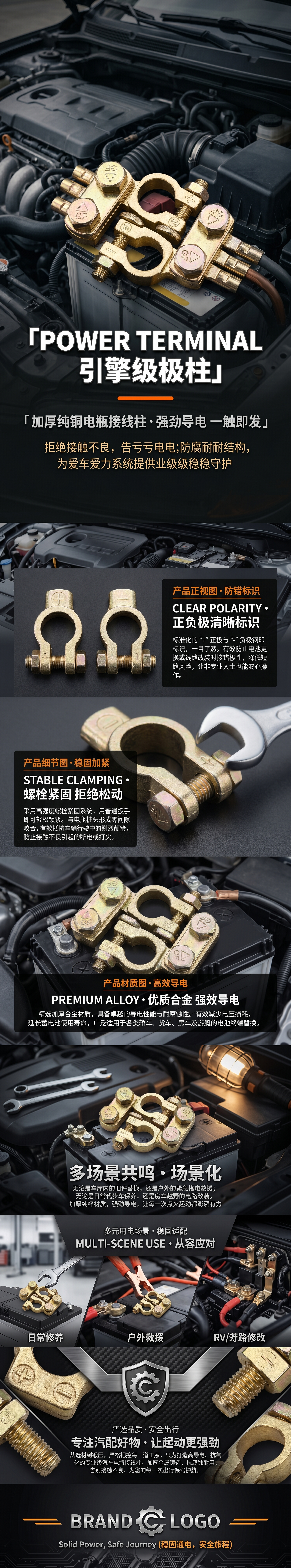 金属接线端子终端套装铜质防锈牢固连接耐用型详情1