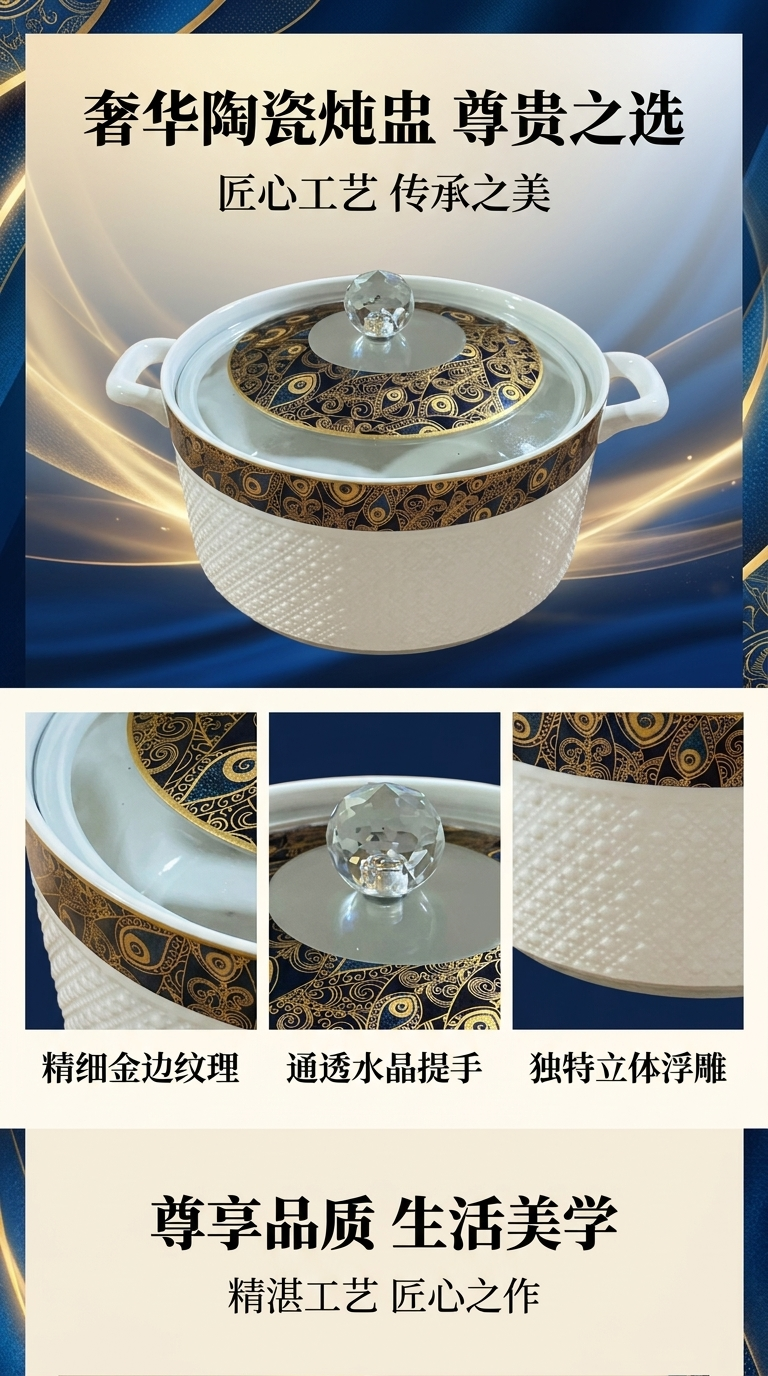 陶瓷锅不粘煎炒锅家用炒菜锅健康无涂层铁氟龙锅具详情1