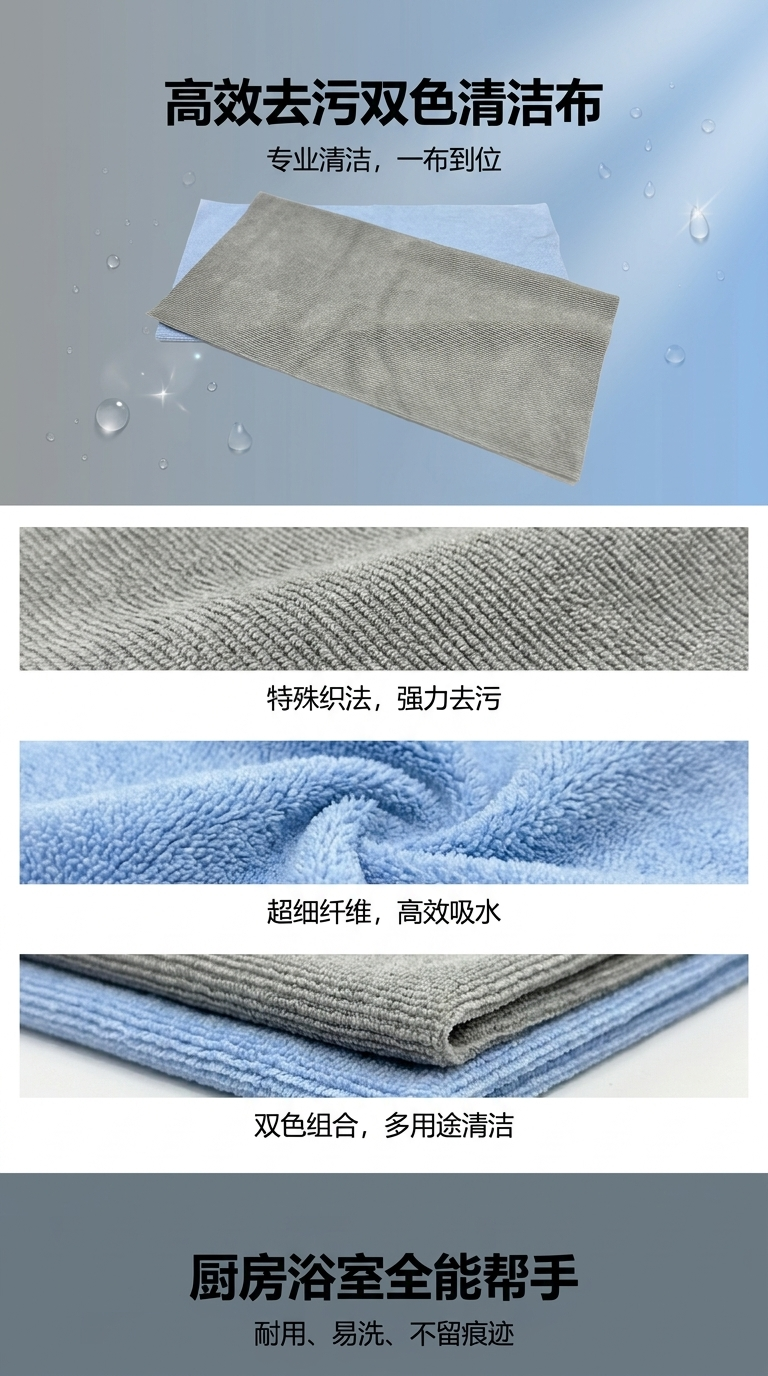 Yilusi ultra-fine fiber pearl towel, Contele soft, scratch-resistant, high-performance leveling ceramic-coated ultra-fine fiber towel, paint care towel, multi-functional striped glass cleaning floor pic 1