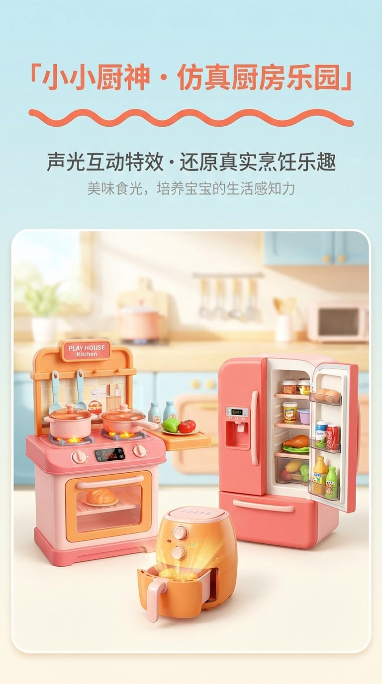 ROLALER 儿童玩具洗衣机套装微缩家具模型含洗衣机衣架衣物洗衣液熨斗外贸热销玩具详情1