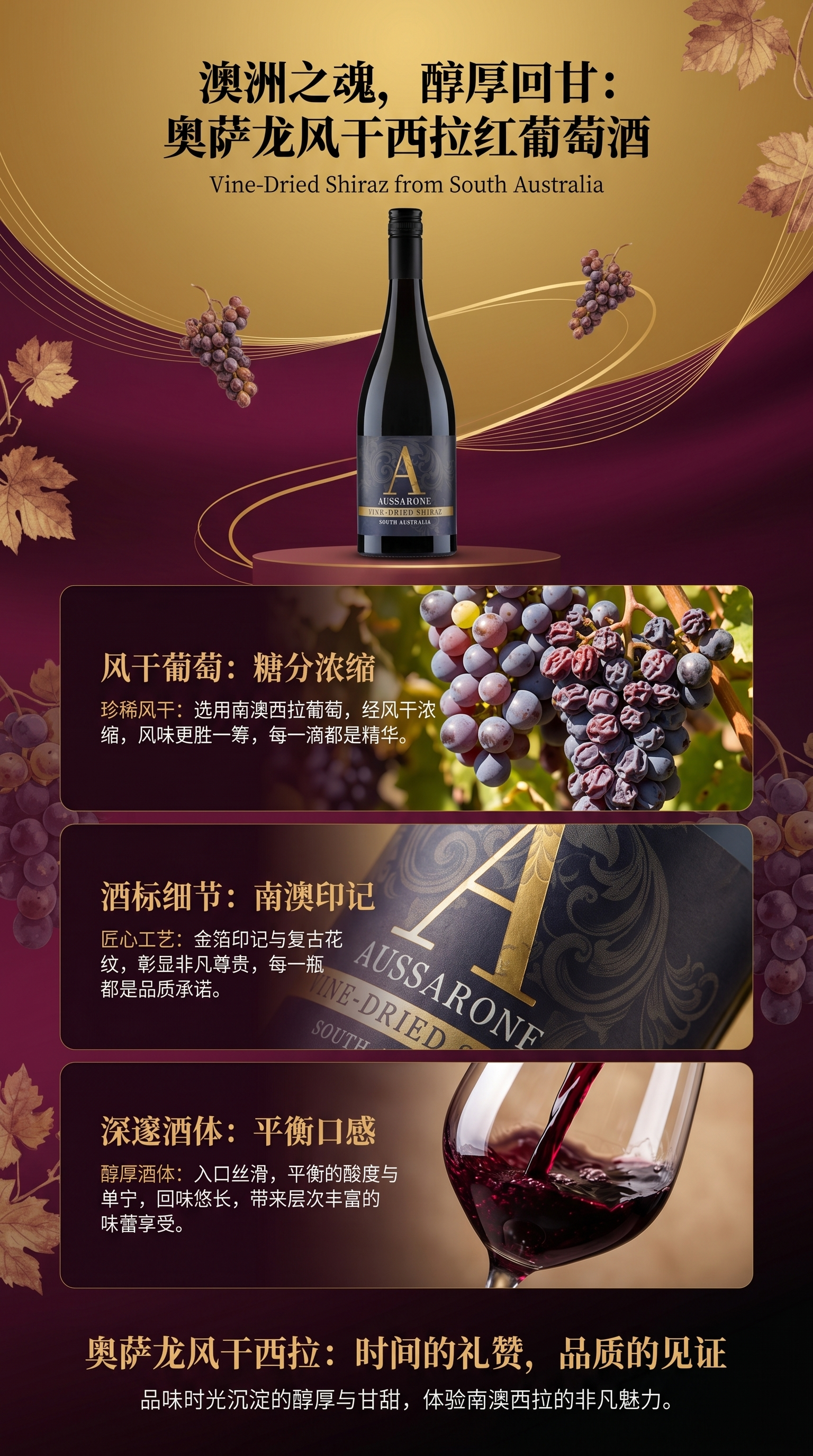 澳洲五星庄原瓶原装进口干红酒葡萄酒风干西拉16%度单一园获奖酒详情1