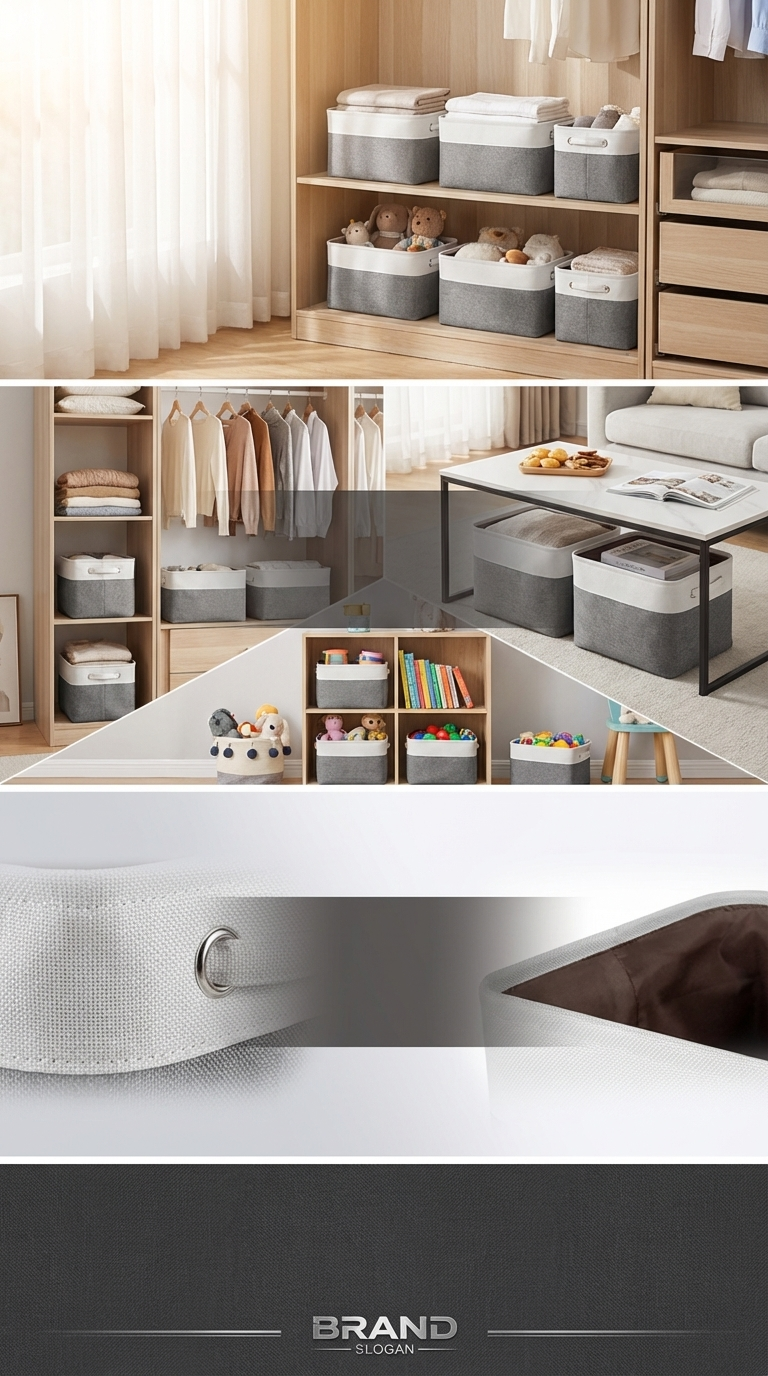 旋转多用收纳盒内衣收纳盒180g防尘分类整理收纳盒详情3