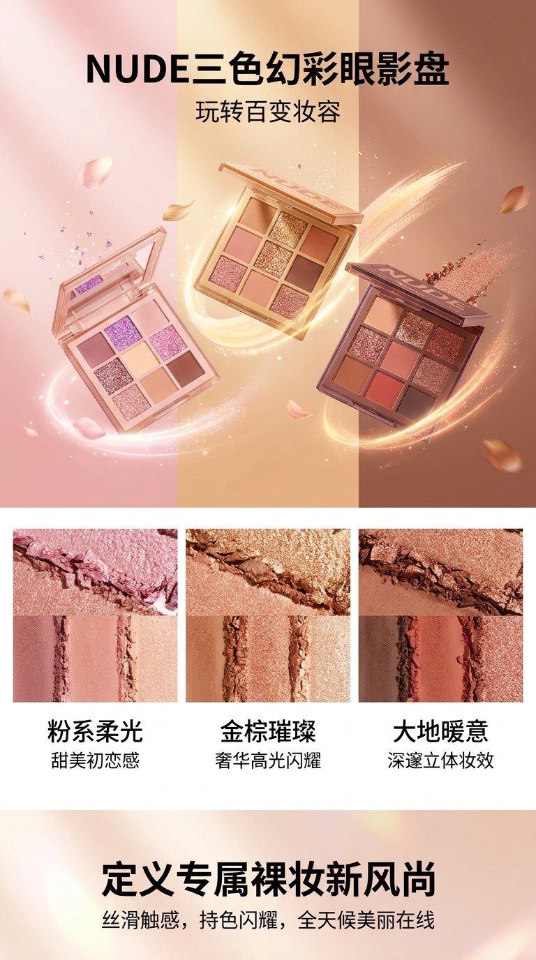 彩妆盘眼影盘多色搭配粉质细腻显色持久美妆工具194333681详情1