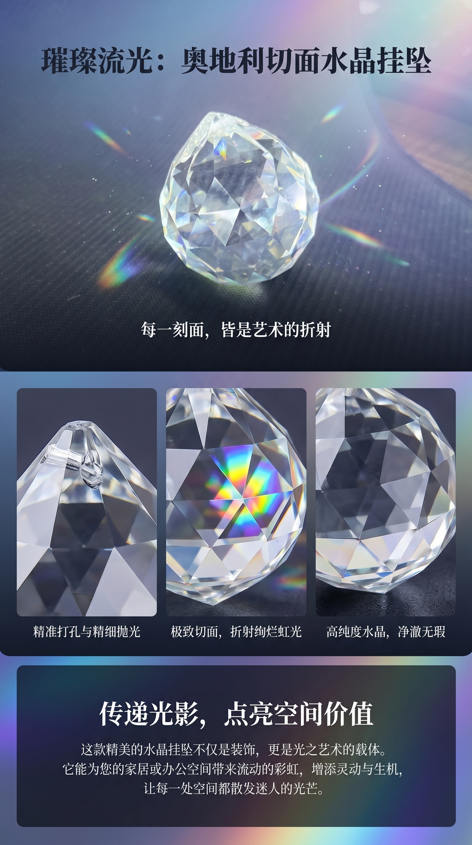 Transparent crystal balls, crystal ornaments, home decoration, desktop creative gifts pic 1