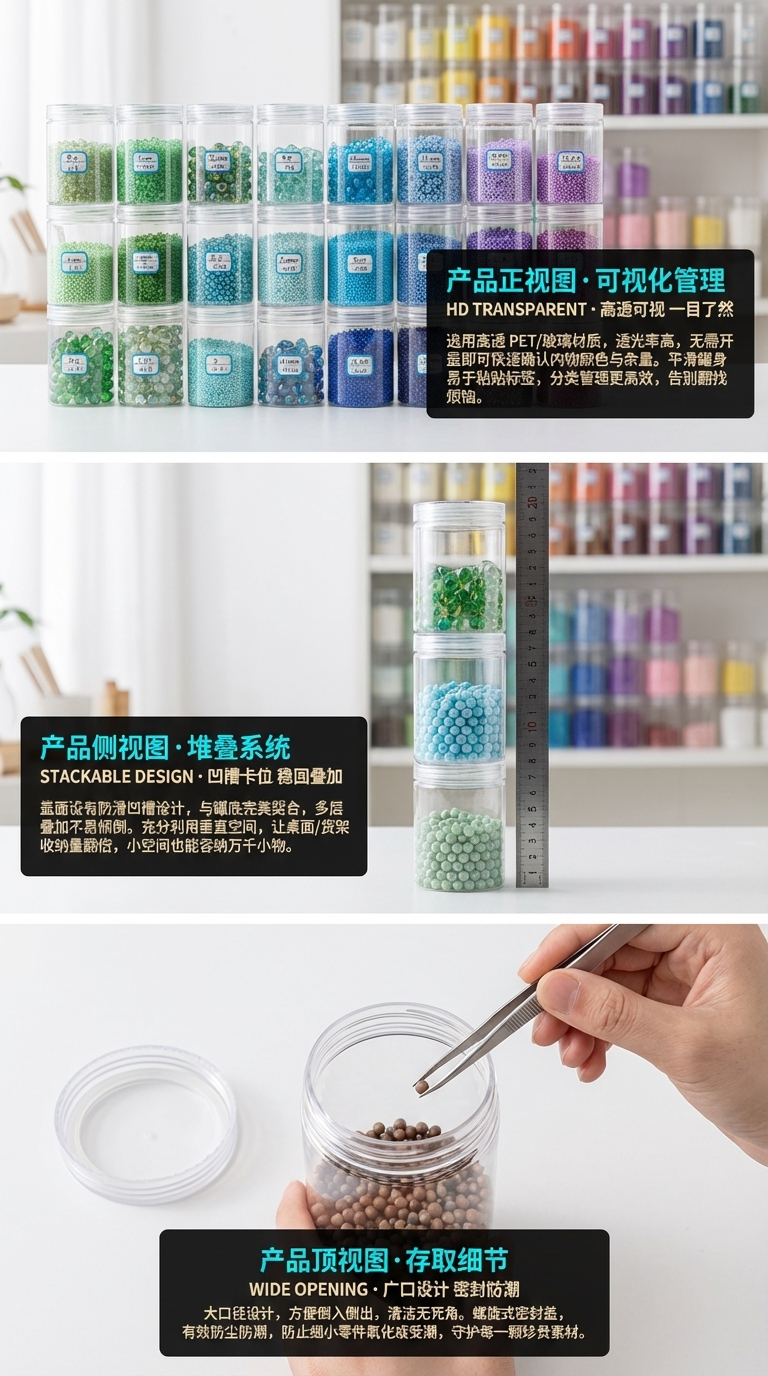 彩色珠子工厂直销 1-10mm高精标准玻璃微珠1.8mm4.762mm7.3mm7.93mm定制玻璃弹珠各种尺寸生产球详情2
