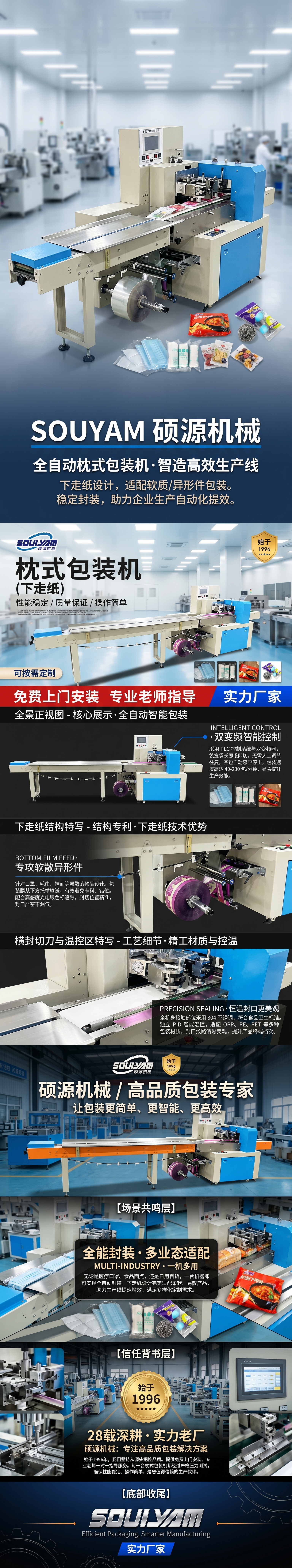 Pillow packaging machine is an automatic continuous food and pharmaceutical packaging equipment pic 1