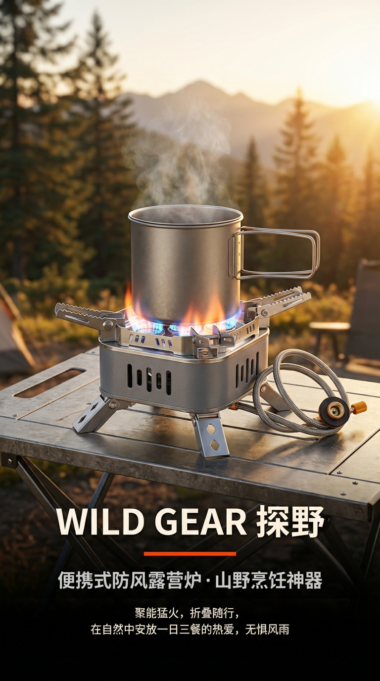 Nueva actualización al aire libre plegable firefire horno de carcasa de alta potencia. camping gas stove camping al aire libre fuente fábrica fuente fábrica pic 1