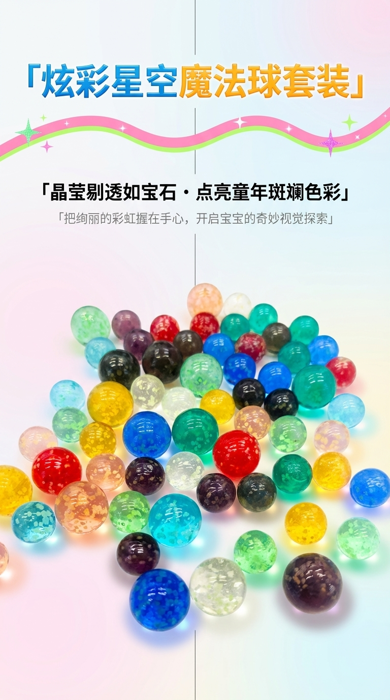 25 PCS发光在黑暗的大理石，散装发光彩色玻璃大理石儿童大理石跑游戏 发光玻璃球 夜光玻璃球详情1