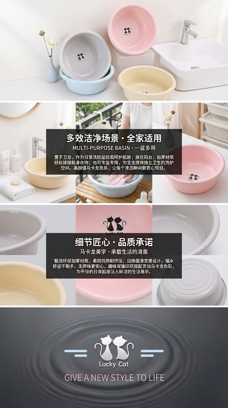 Lucky Cat Basin B784, 39*14CM pic 3