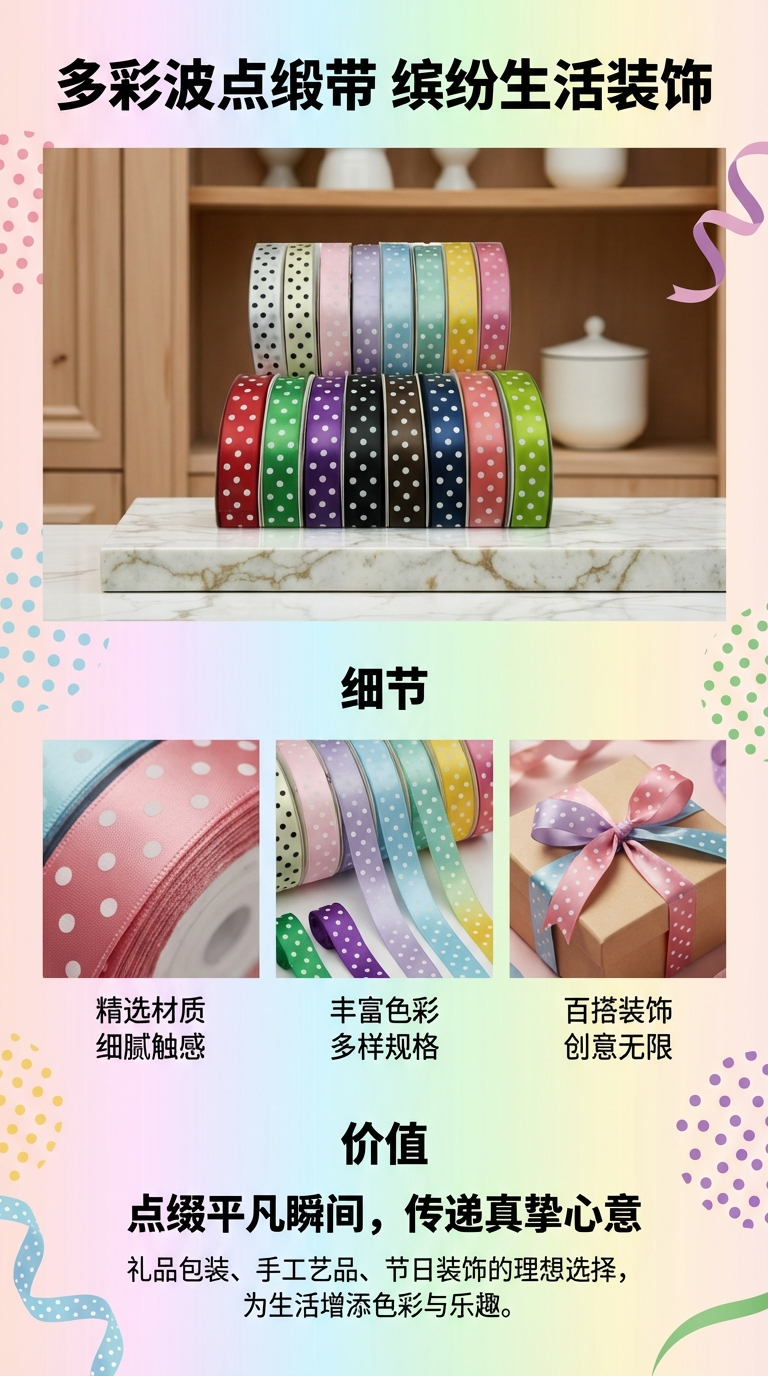 诚信制带掌柜力荐8分单面涤纶印大码多色织带100码详情1