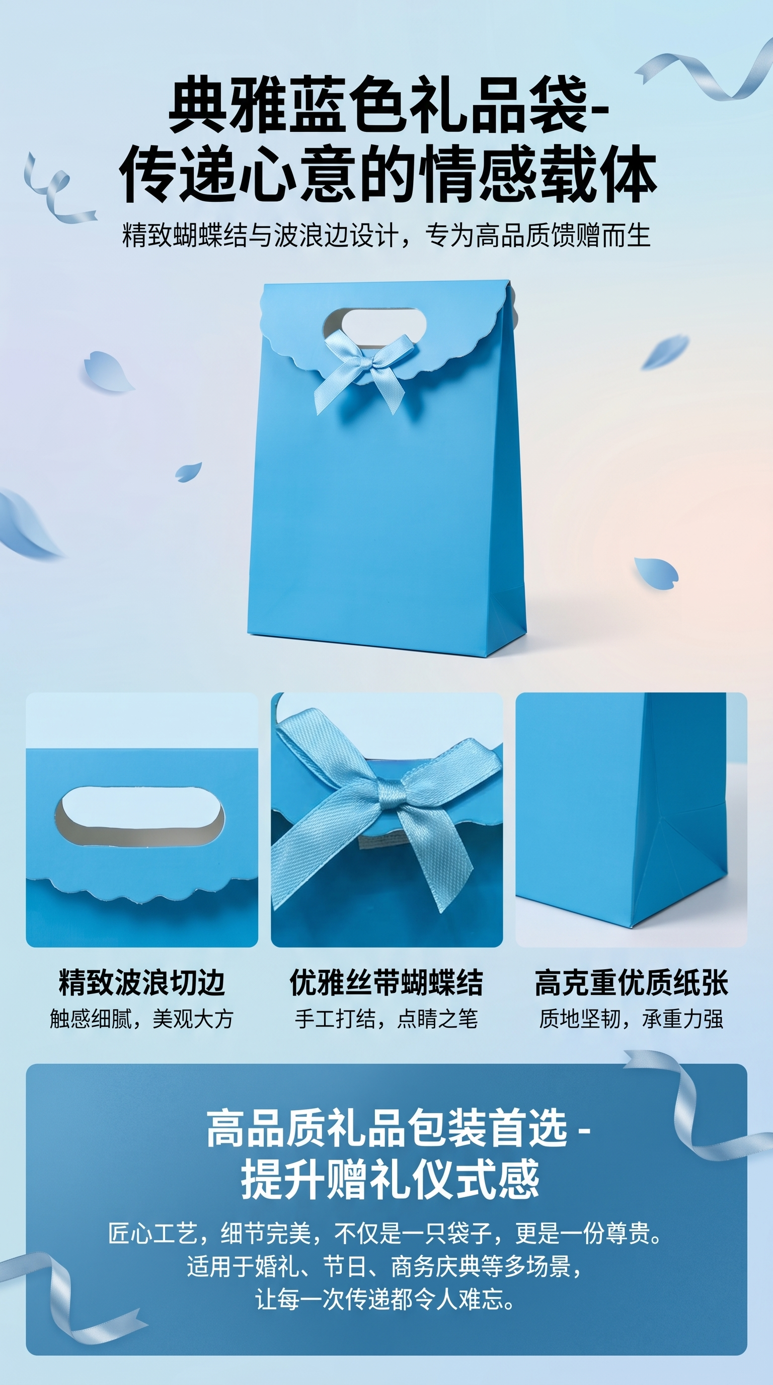 蓝色礼盒装 奶茶杯套装 送礼佳品 精美包装 礼品盒详情1