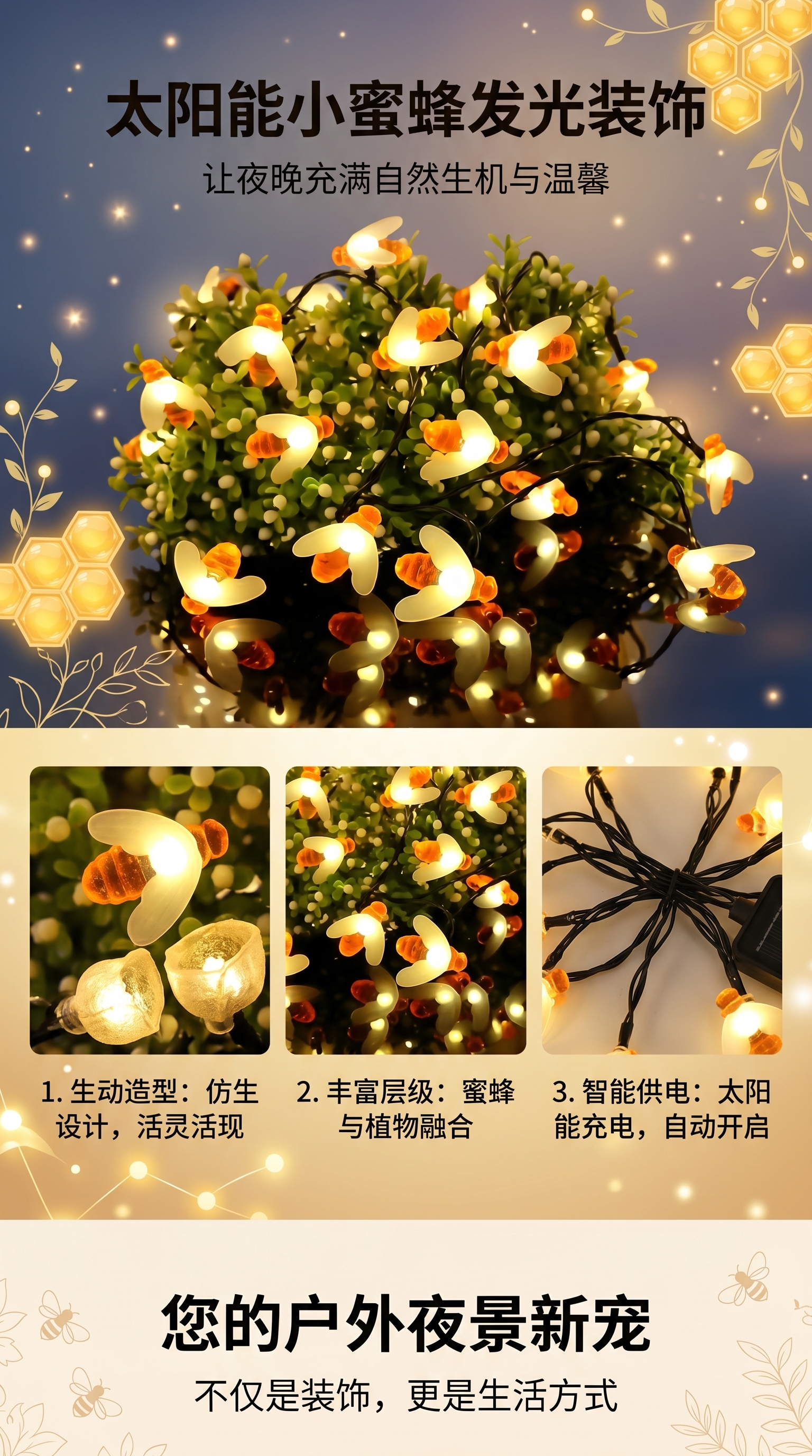 发光花朵造型灯饰 客厅卧室装饰氛围灯 可调光LED台灯详情1