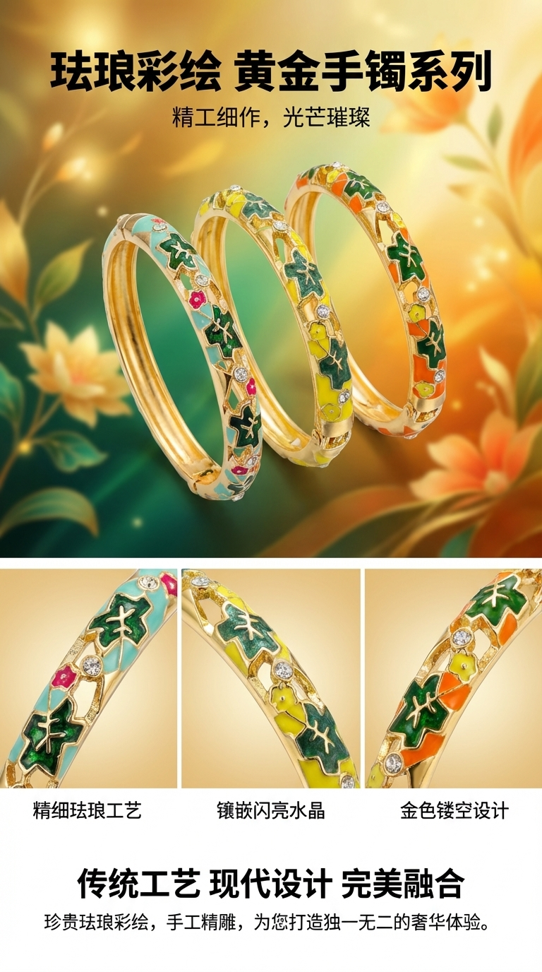 925银猫眼手镯铜微镶设计感饰品经典时尚女款详情1