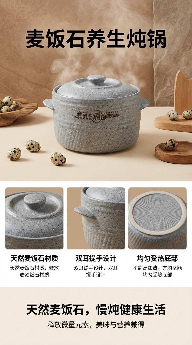 单人陶瓷煲详情1