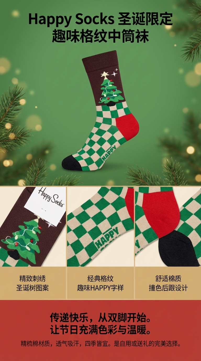 Navidad tema calcetines navidad otros artículos caja de regalo pic 1