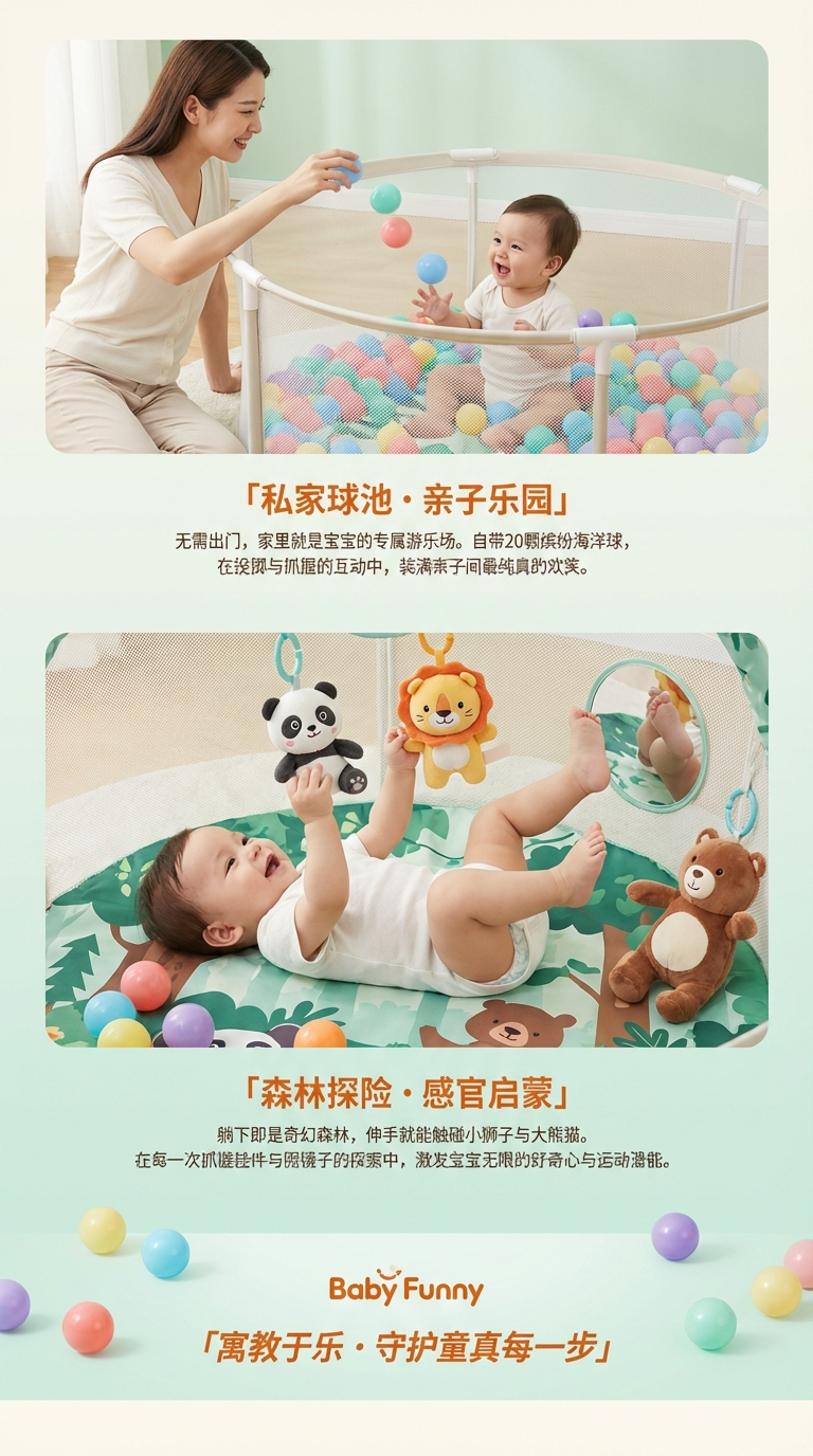 宝宝趣味爬行垫婴儿爬垫塑料超薄海绵游戏垫儿童爬爬垫子详情3