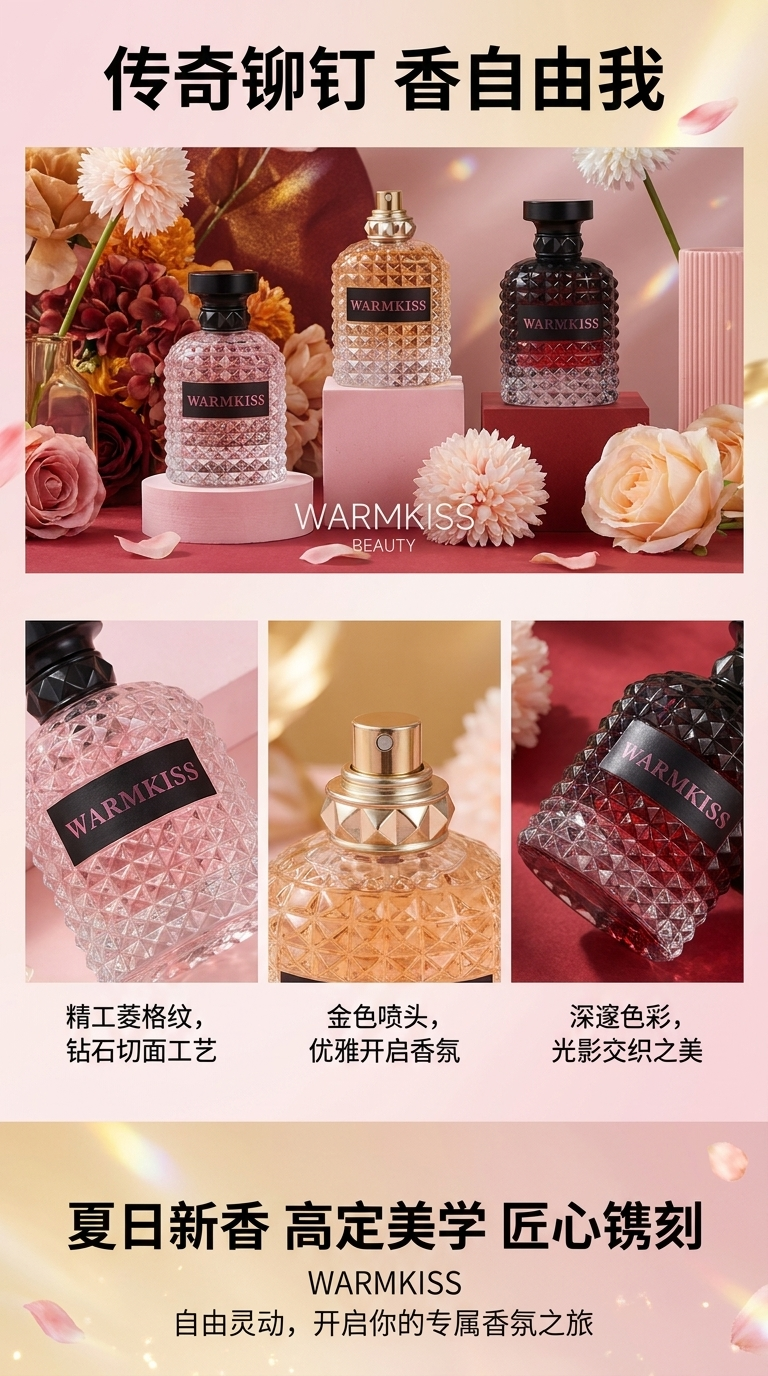 WARMKISS香氛瓶女士香水瓶可替换装经典设计详情1