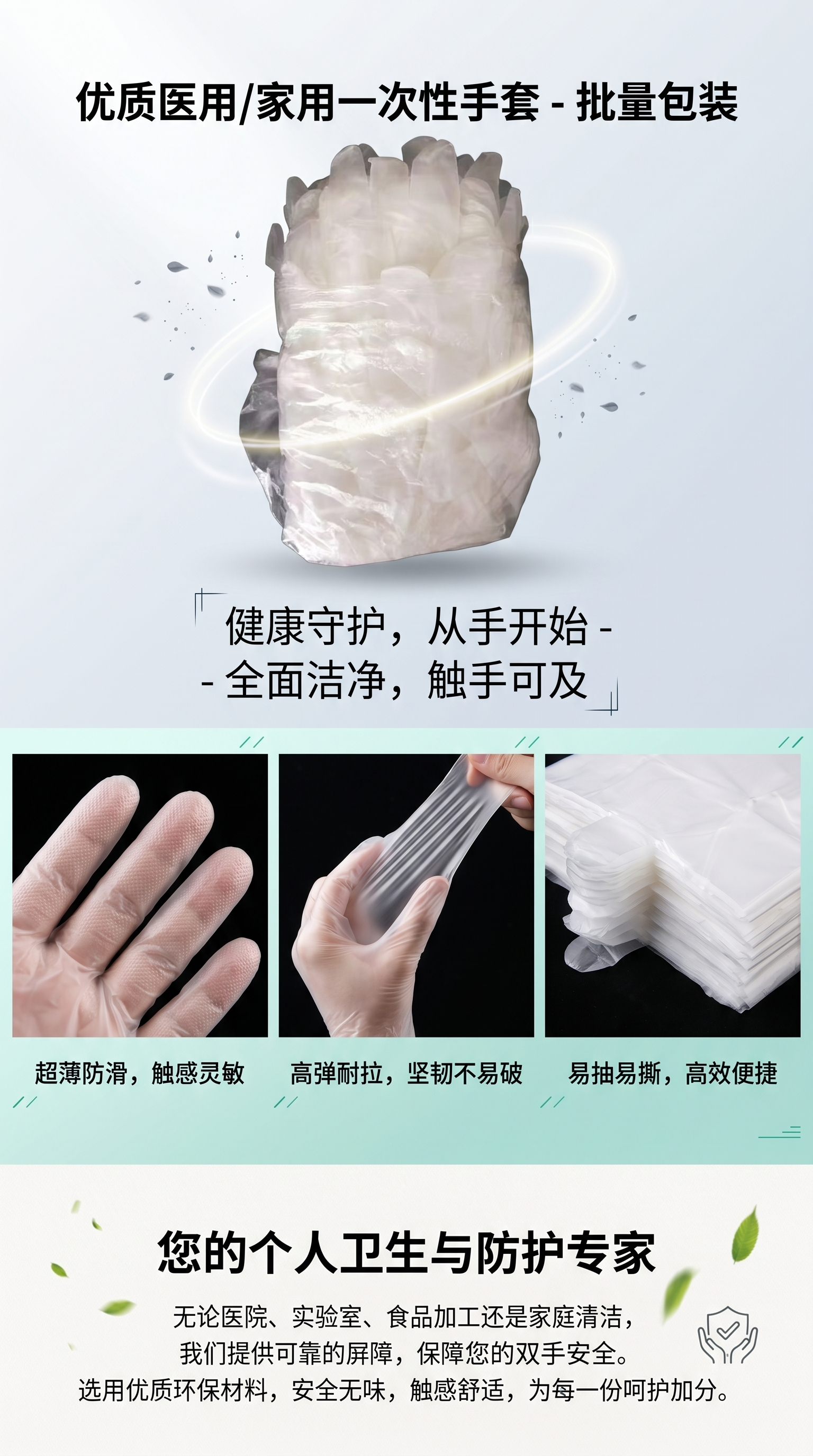 一次性手套加厚厨房洗碗专用家务烘焙揉面防油手套批发手套详情1