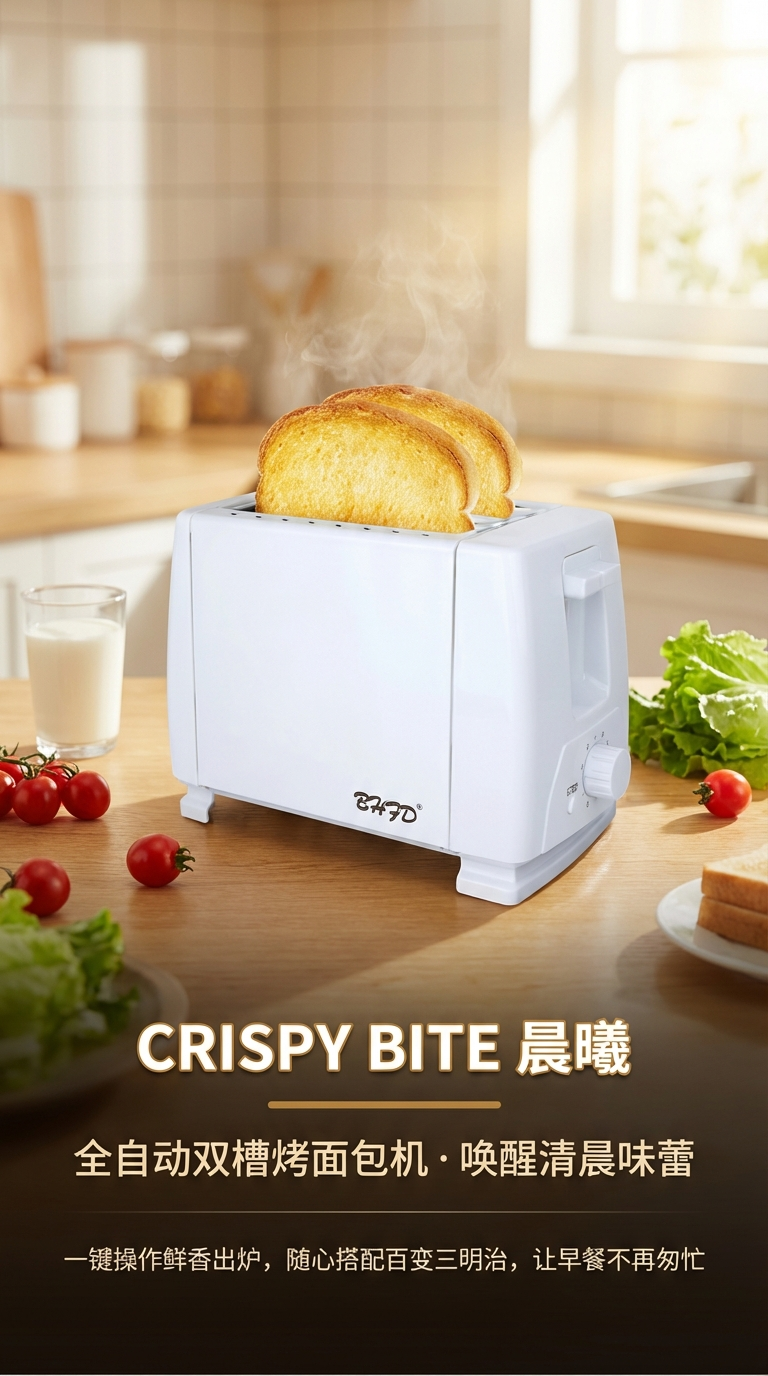 Toaster, home breakfast toaster, toaster, multi-functional toaster, bread slice and sandwich toaster pic 1