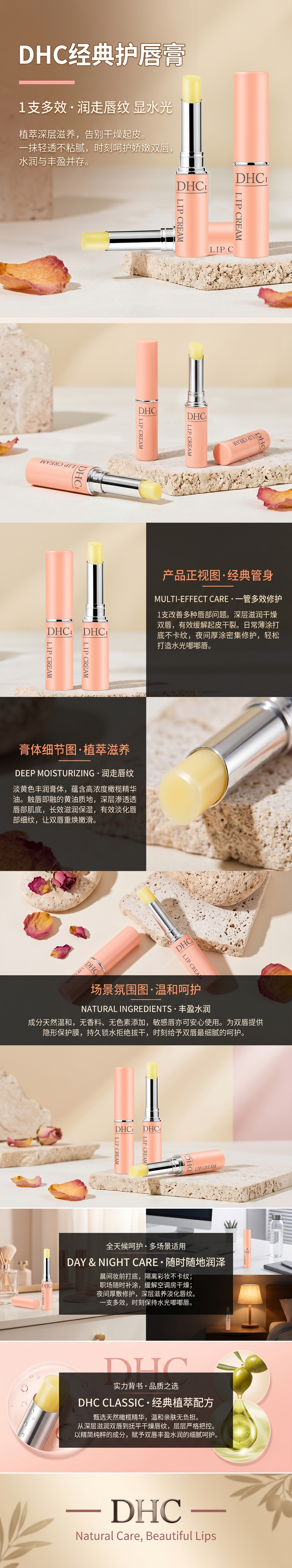 DHC Lip balm moisturizes, hydrates and repairs dry lips 12g pic 1