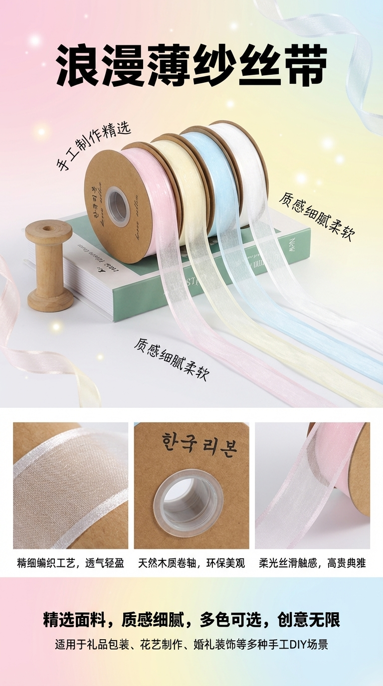 丝带罗纹弹力包边带编织带 优质织带 精致装饰带 时尚辅料093632421093824805094031545详情1