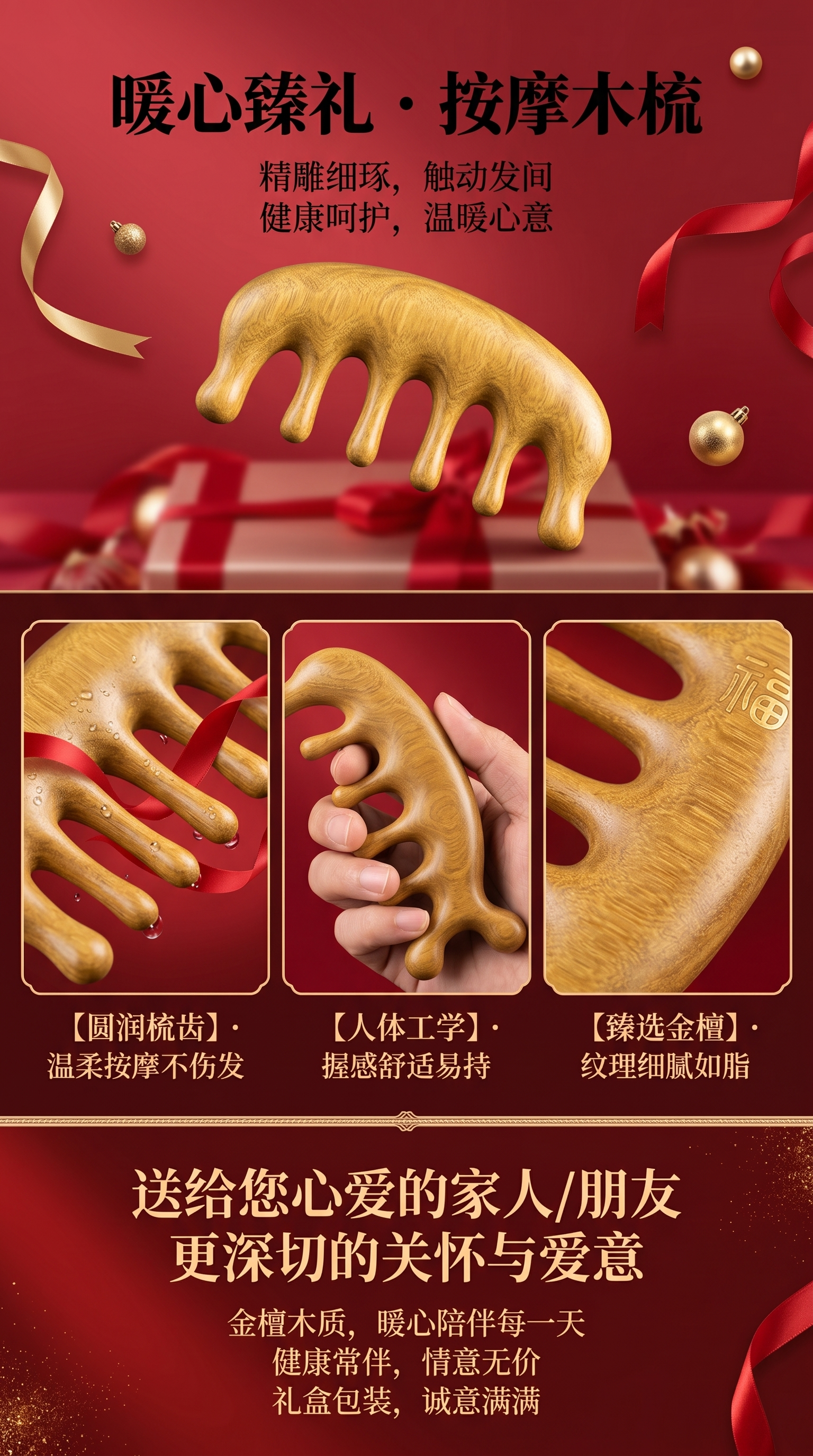 圣诞礼物盒装饰套装红绿金圣诞树挂饰礼盒包装 gift box详情1