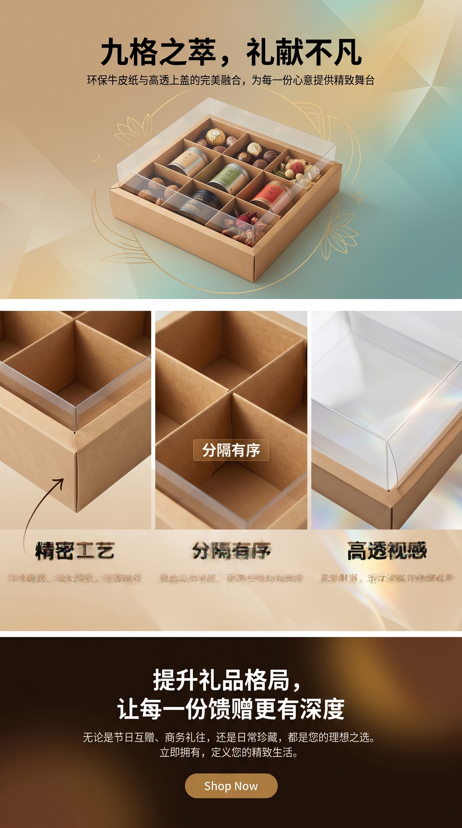 Exquisite chocolate gift box with ribbon decoration, an ideal choice for festival gifts pic 1