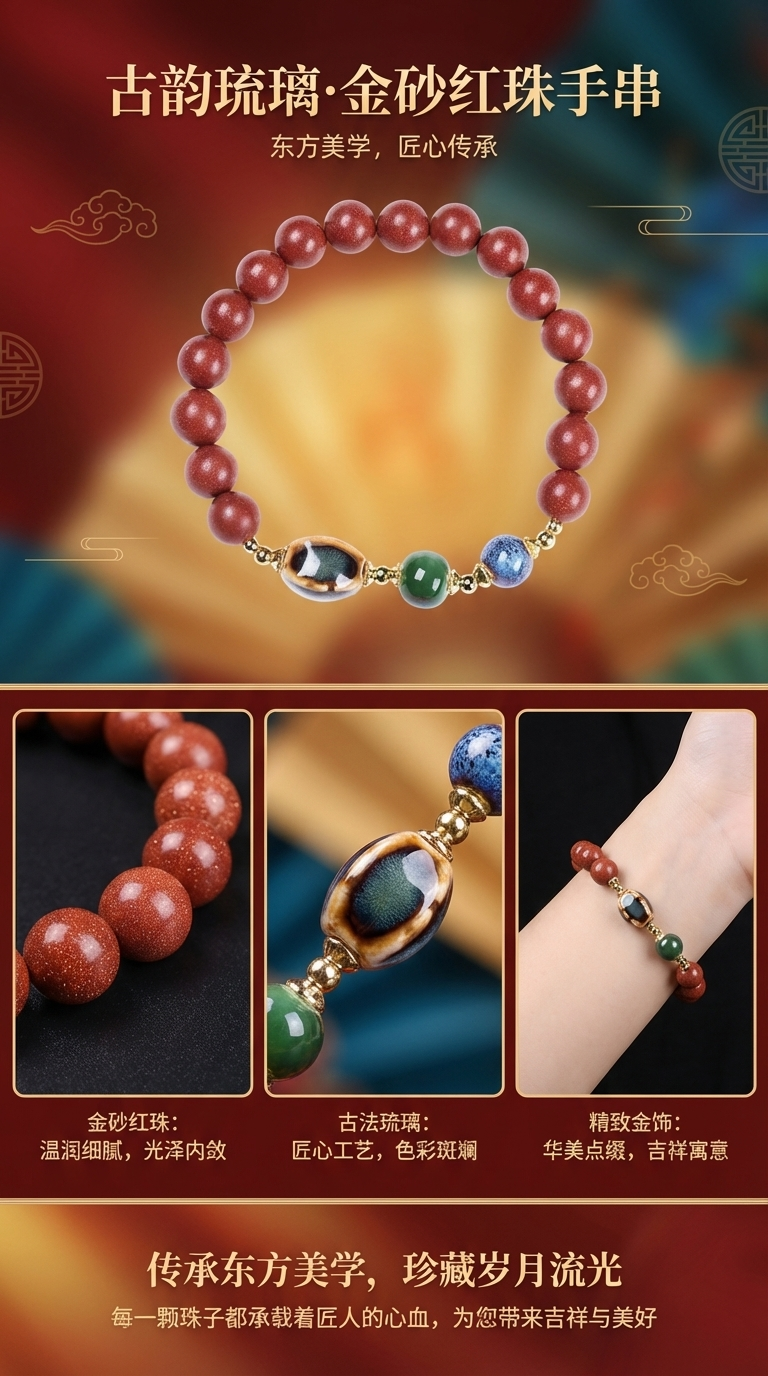 花蕊单圈手串好看详情1