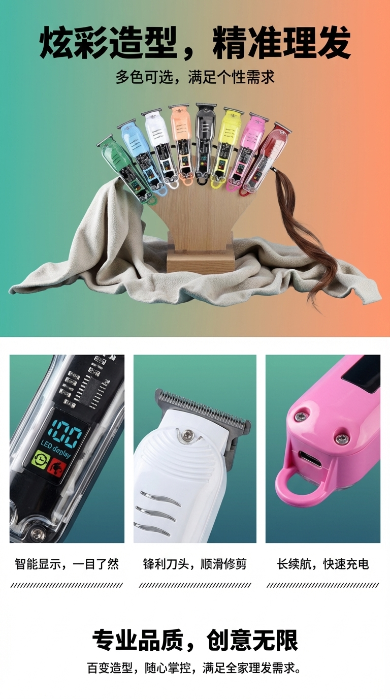 自主理发器电推剪自助理发清爽造型修剪神器详情1