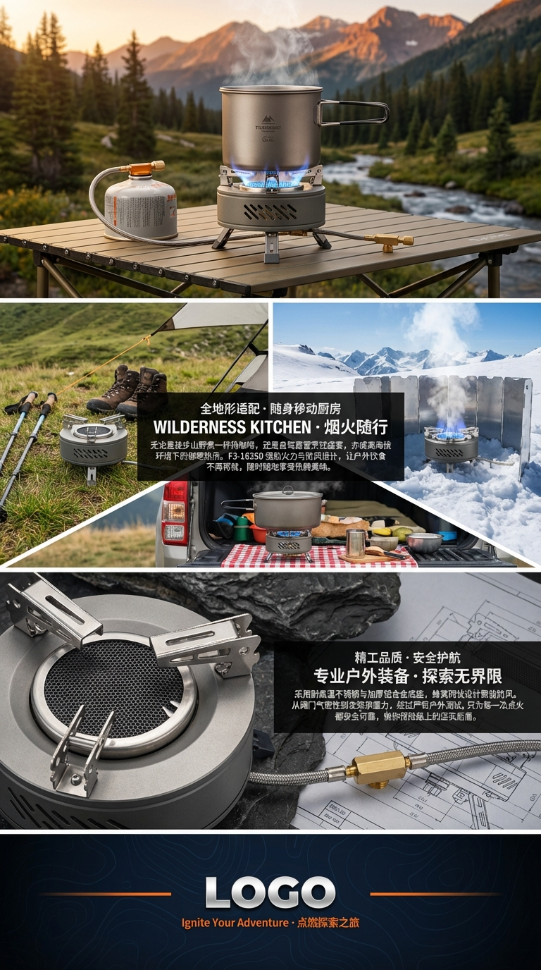 卡式炉户外便携式燃气灶野外炉具露营瓦斯炉GAS STOVE 卡式炉。详情3