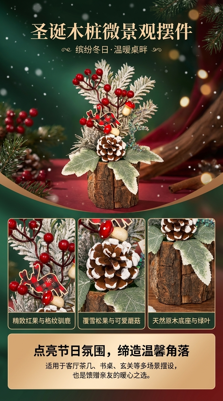 索特圣诞电动圣诞老人装饰品圣诞花环圣诞用品详情1