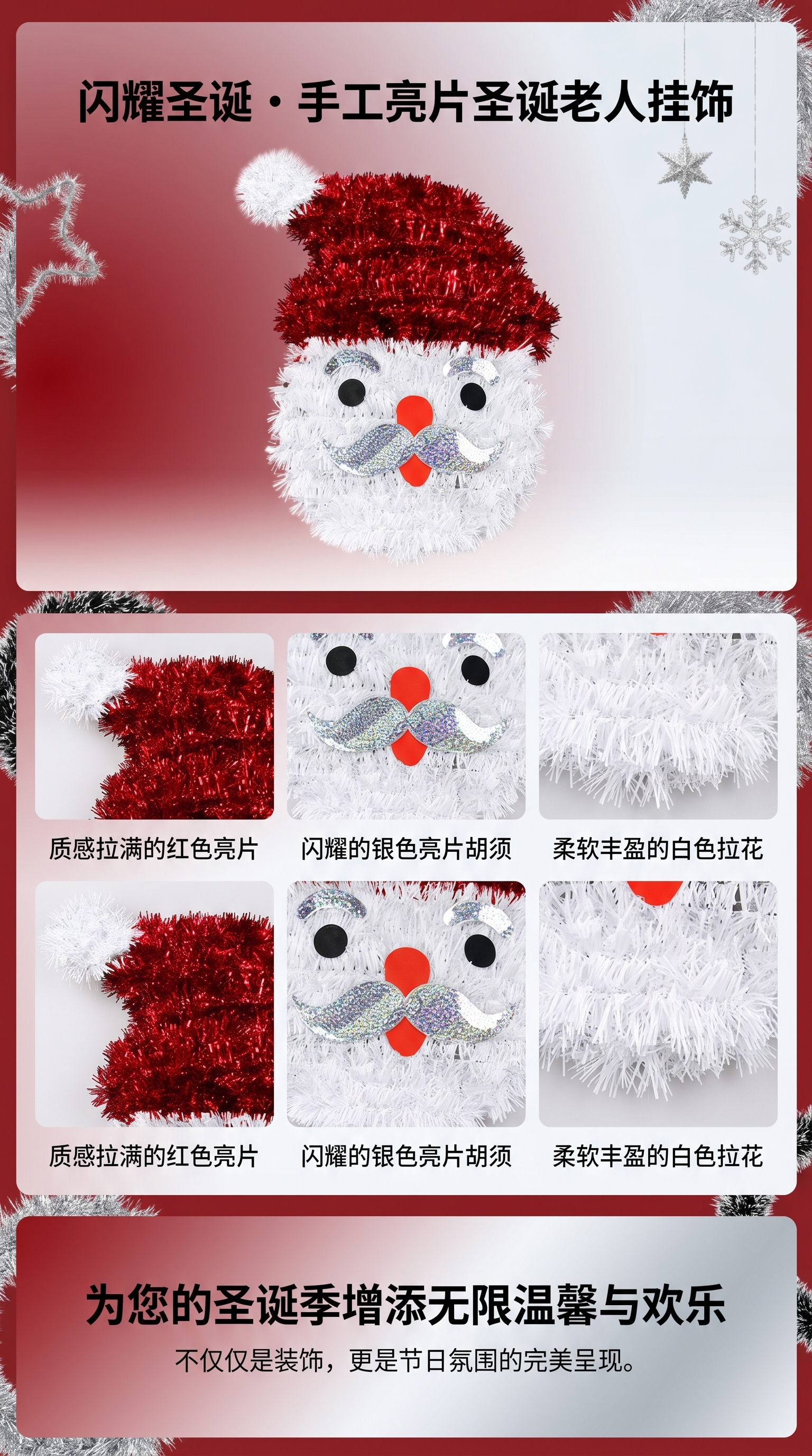 圣诞雪人装饰品家居节日摆件客厅餐桌布置详情1