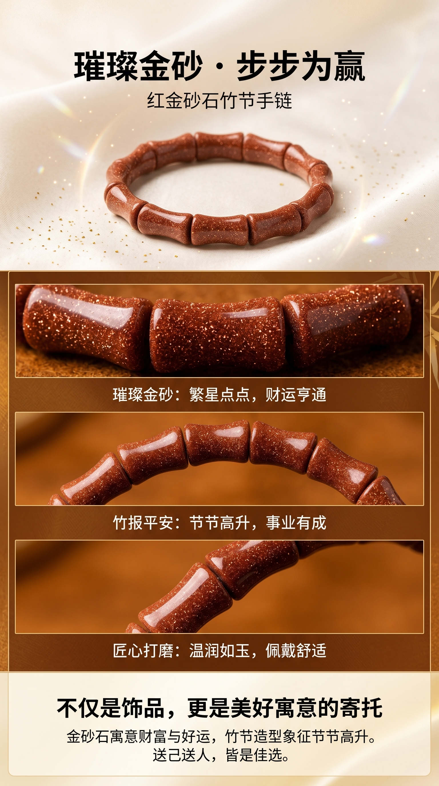 红色竹节状手镯简约时尚女性饰品详情1