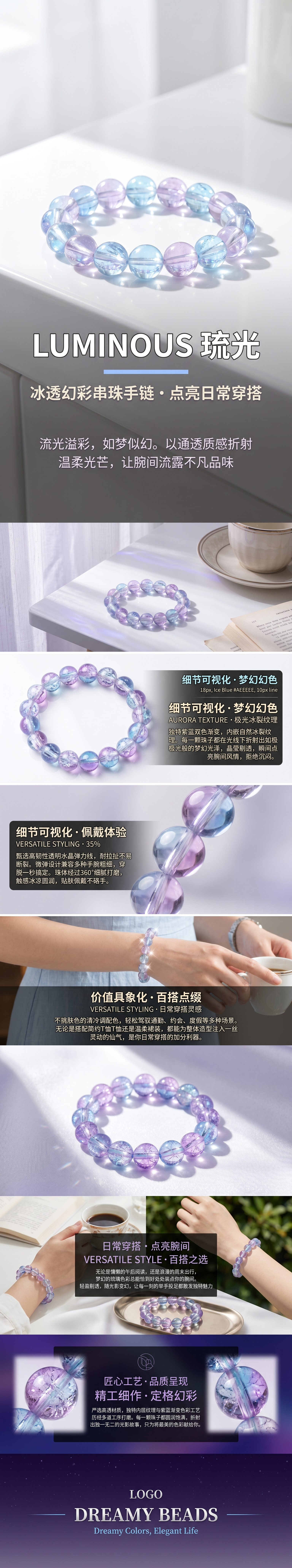琉璃珠陶瓷珠珍珠散珠树脂珠饰品配件散珠串珠详情1