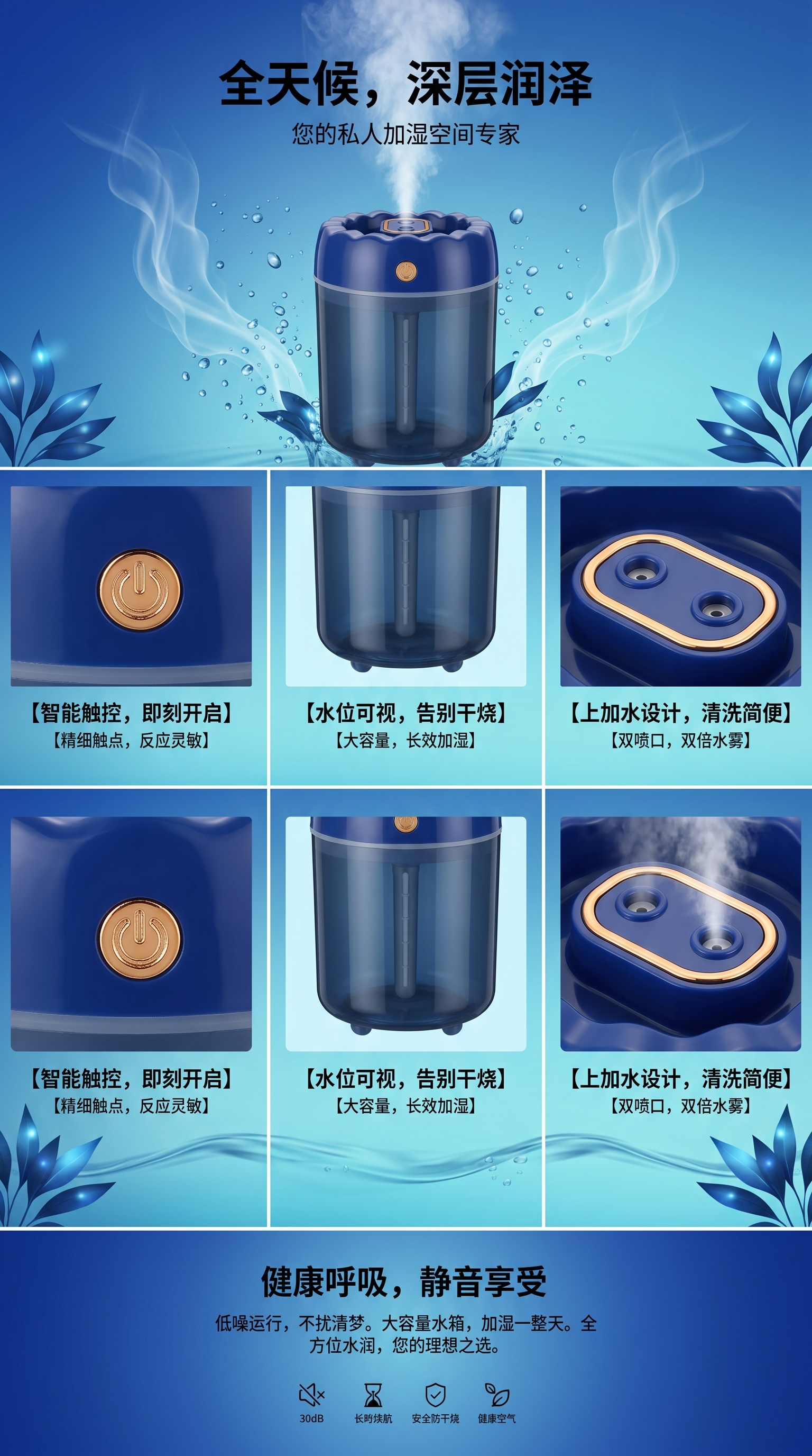 蓝色塑料容器主体 180g 容器装 塑料瓶 body container for liquid storage详情1