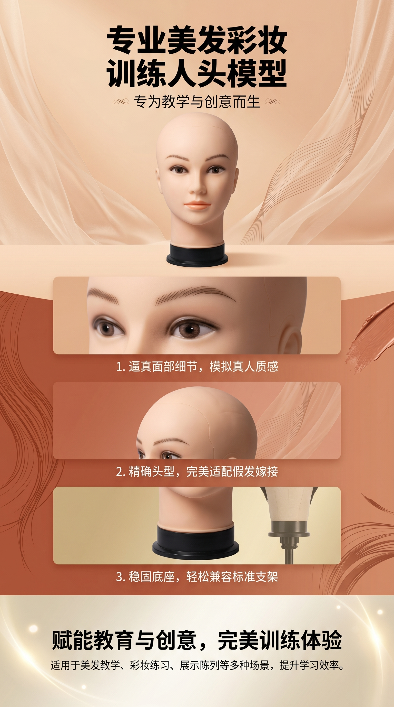 The head mold of the doll can be replaced with doll accessories and doll head picture accessories pic 1