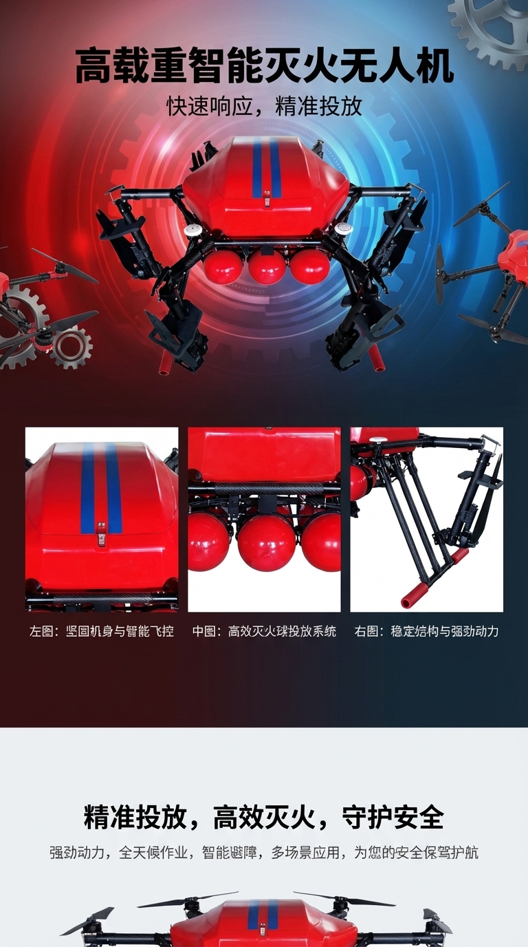 星途领航XH100E电动六旋翼无人机平台详情1