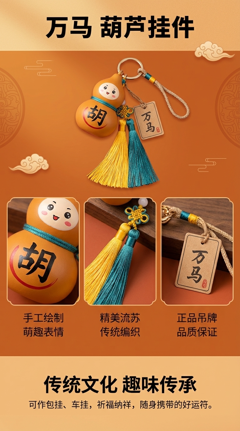 Tassel hanging gourds pic 1